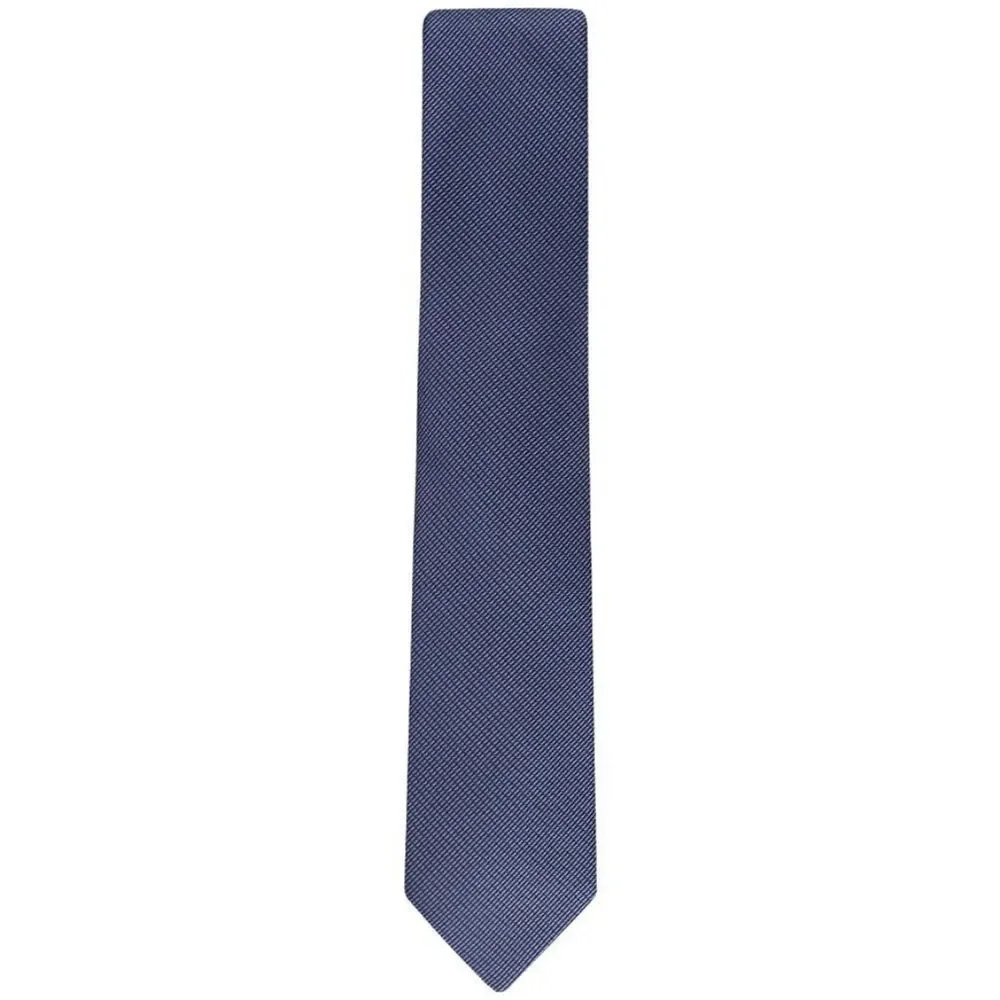 CALVIN KLEIN Men's Stitch Solid Textured Tie Purple OS B4HP